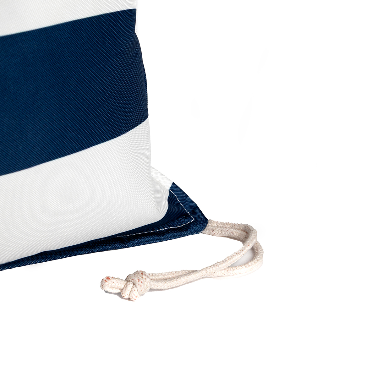 Almofada praia imperme&aacute;vel riscas branco e azul