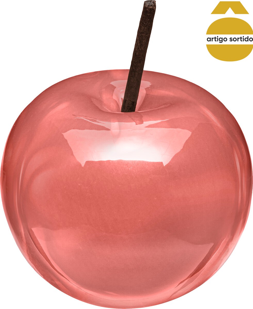 Ma&ccedil;a decorativa em cer&acirc;mica