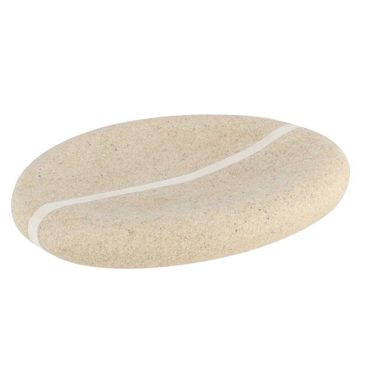 Saboneteira wc bege efeito pedra