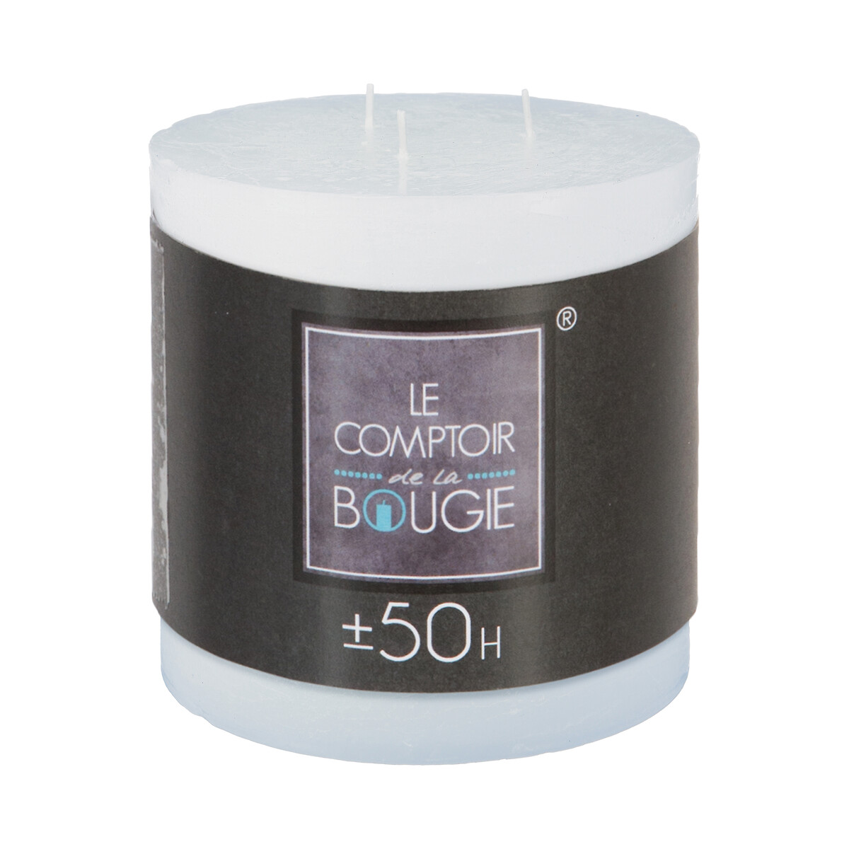 Vela PILAR rústica branca 14cm