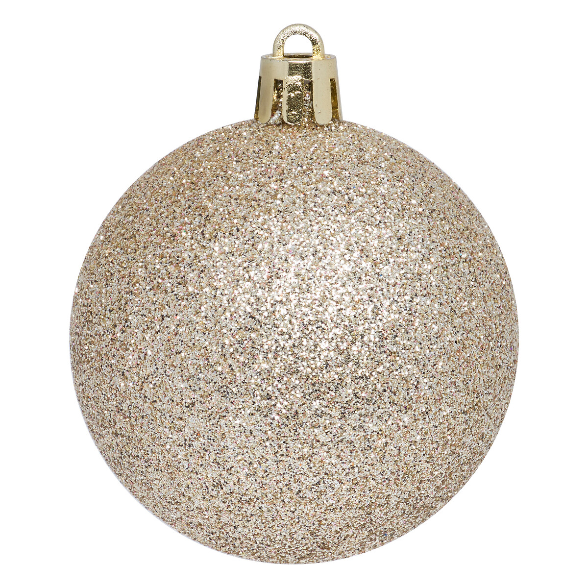 Conjunto 25 bolas de natal champanhe 6cm