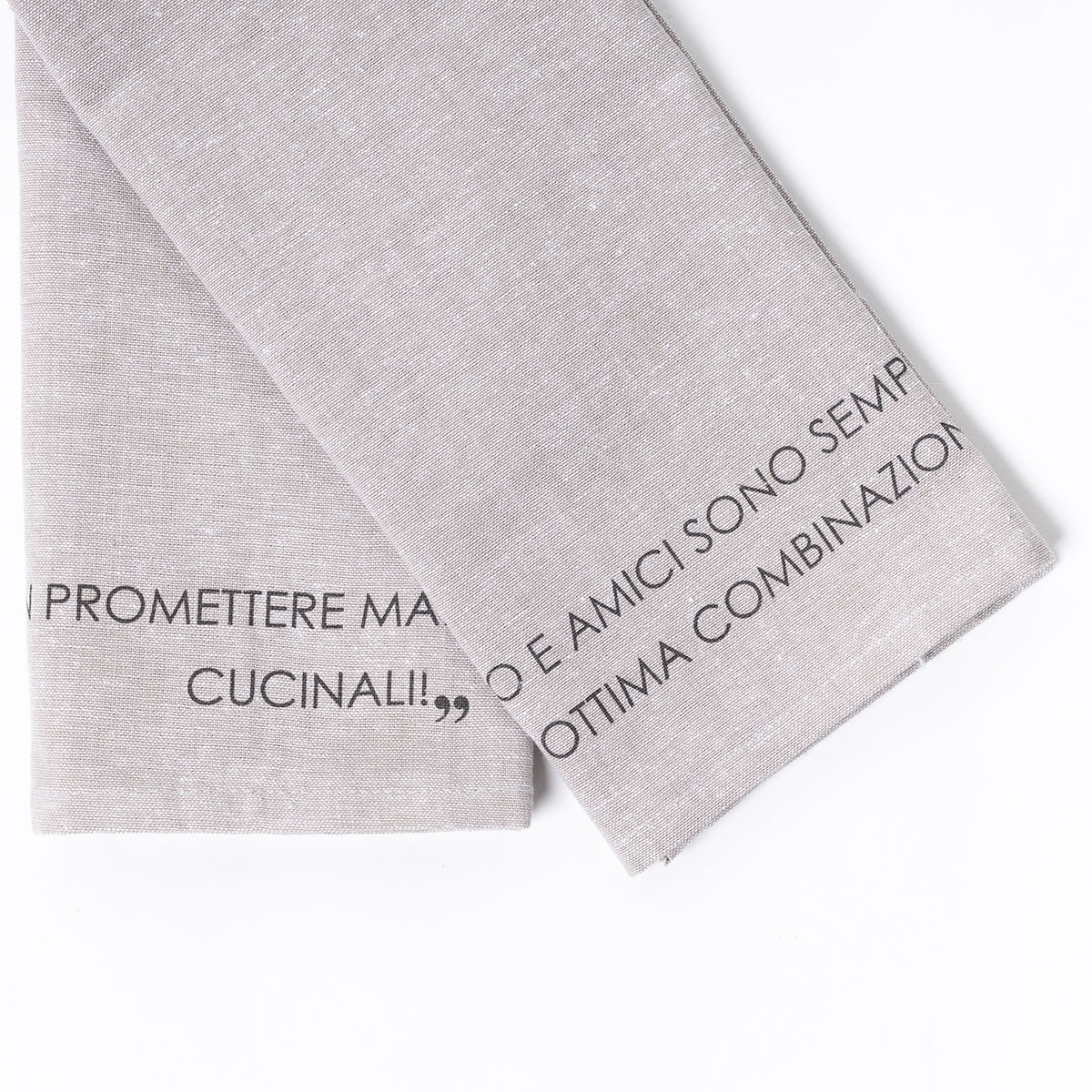 Conjunto de 2 panos cozinha taupe 45x65cm