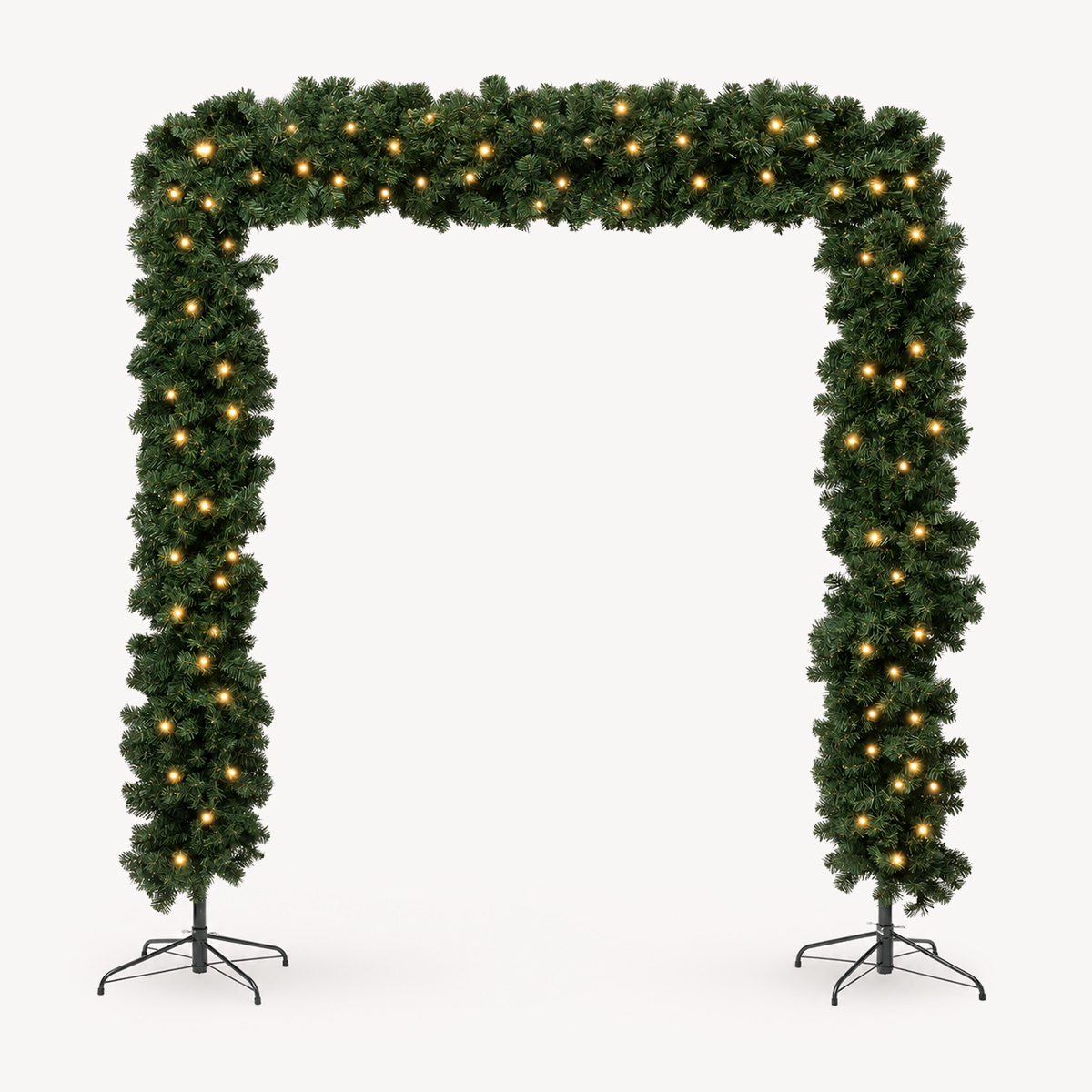 Arco decorativo em formato de pinheiro com 240 cm