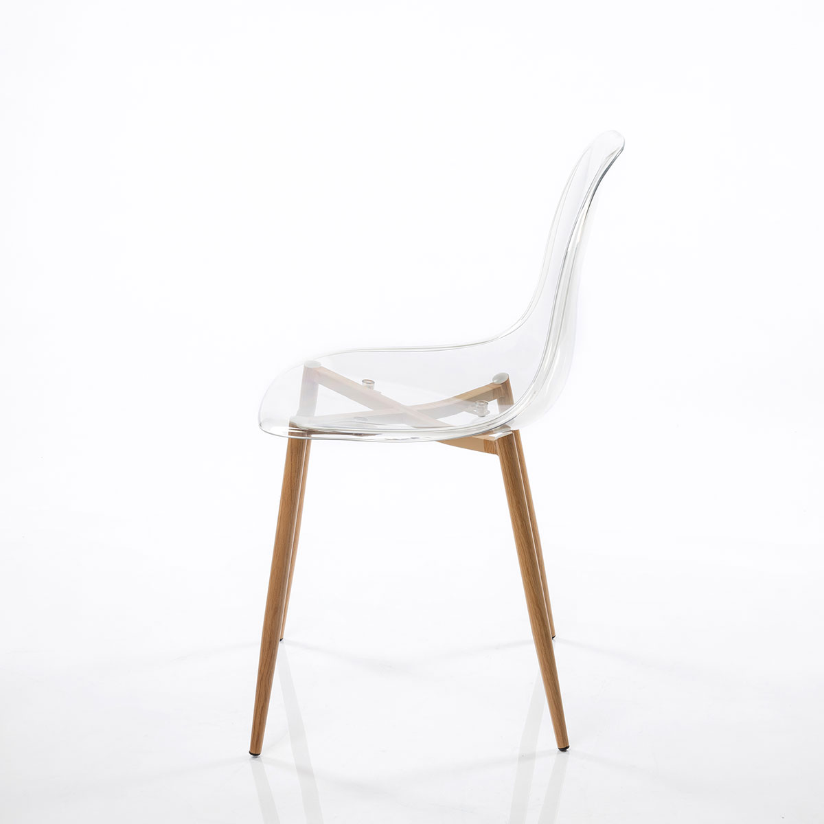 Conjunto de 2 cadeiras VANITY transparente