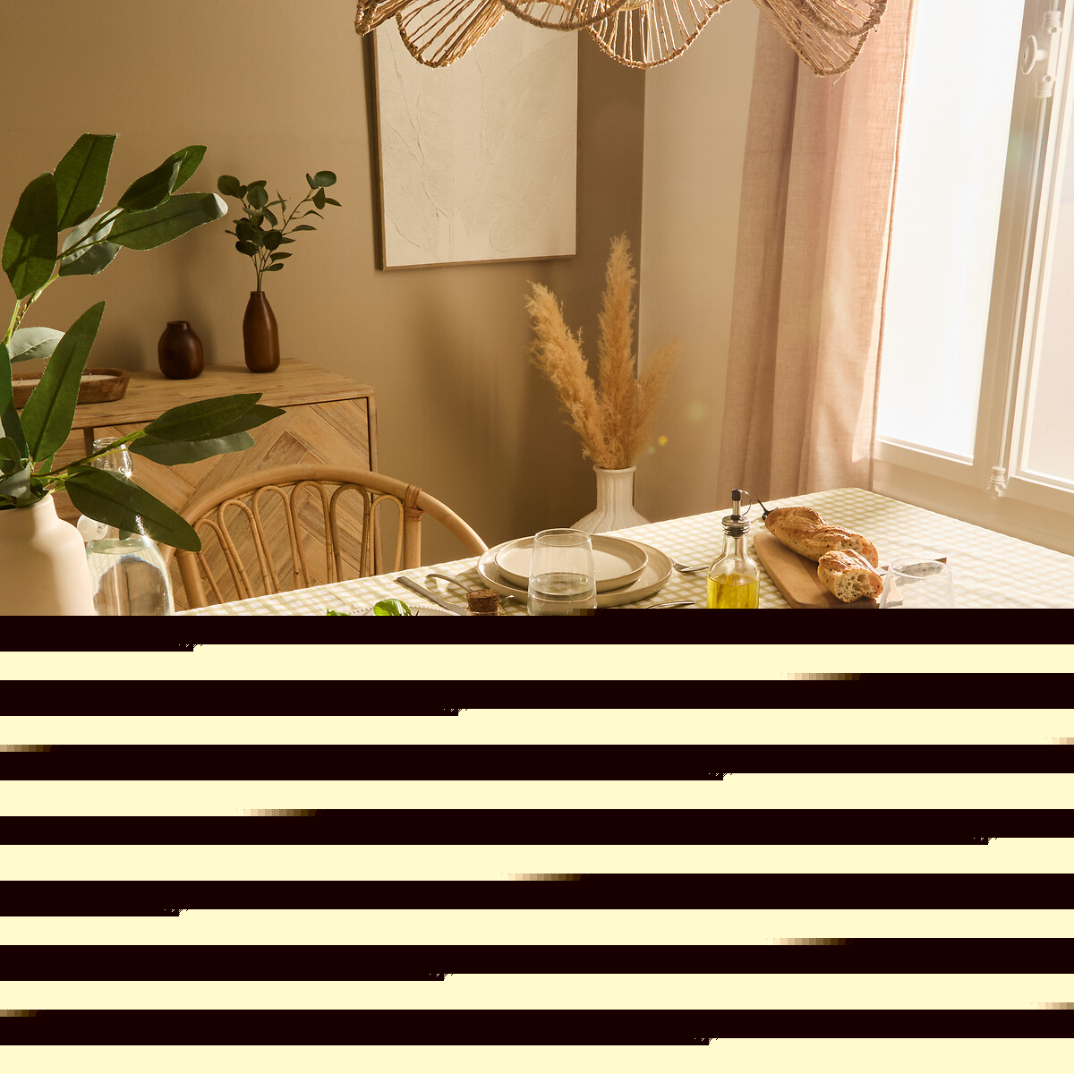 Toalha de mesa FLEUR DE ROSE verde 150x250cm