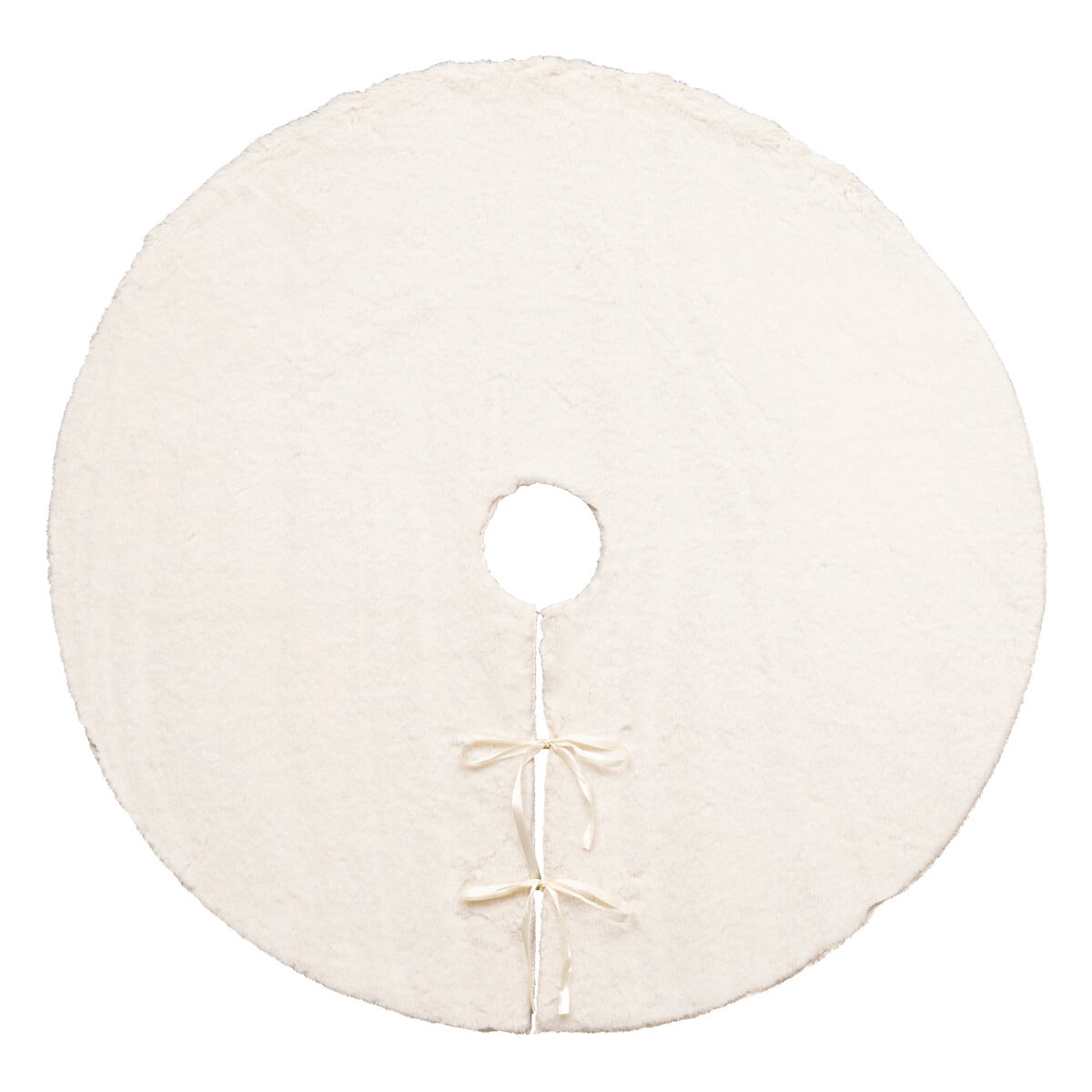 Tapete para &aacute;rvore pelo branco 90cm