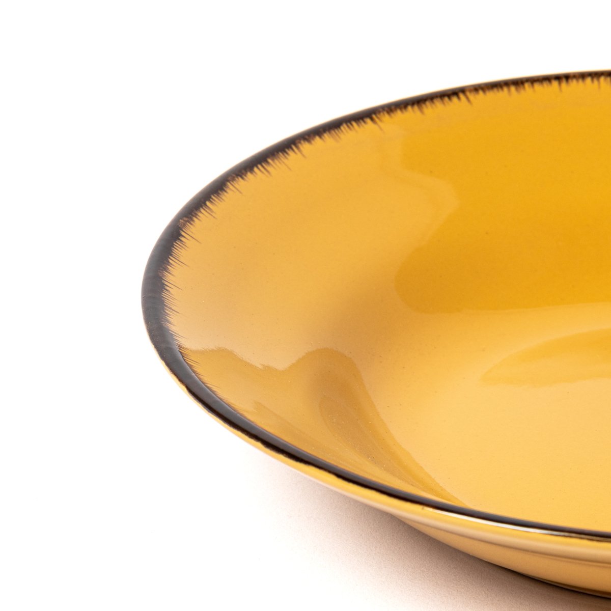 Prato de sopa SAUVAGE amarelo 23cm