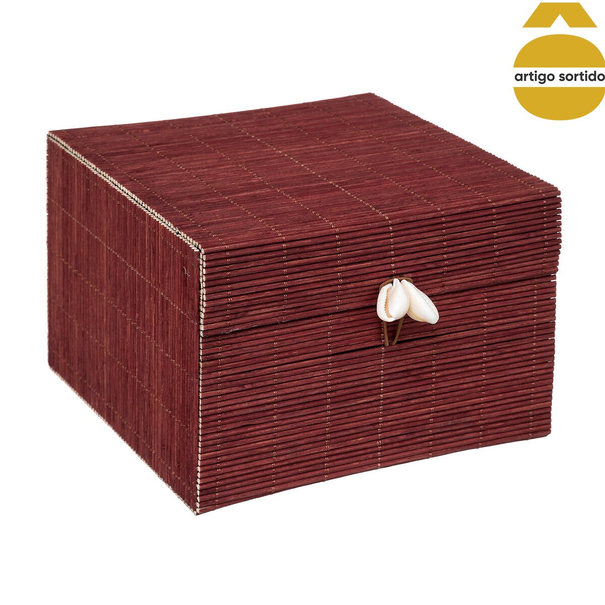 Caixa tropiques em bambu 12x19x17cm