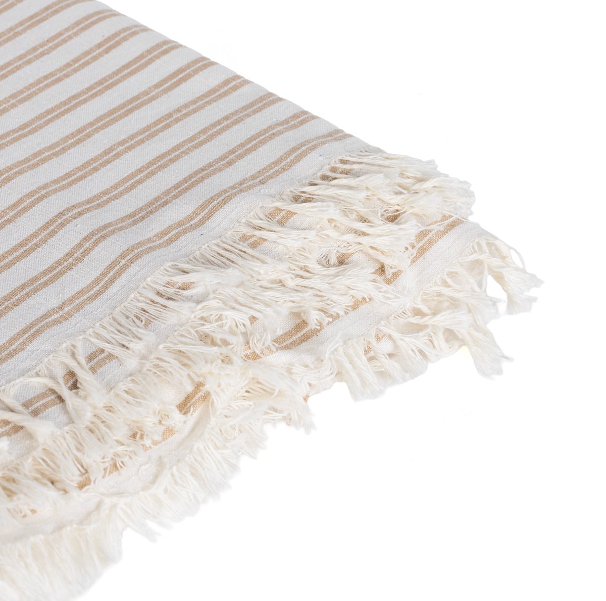 Toalha de mesa SLUB STRIPES bege 140x240cm