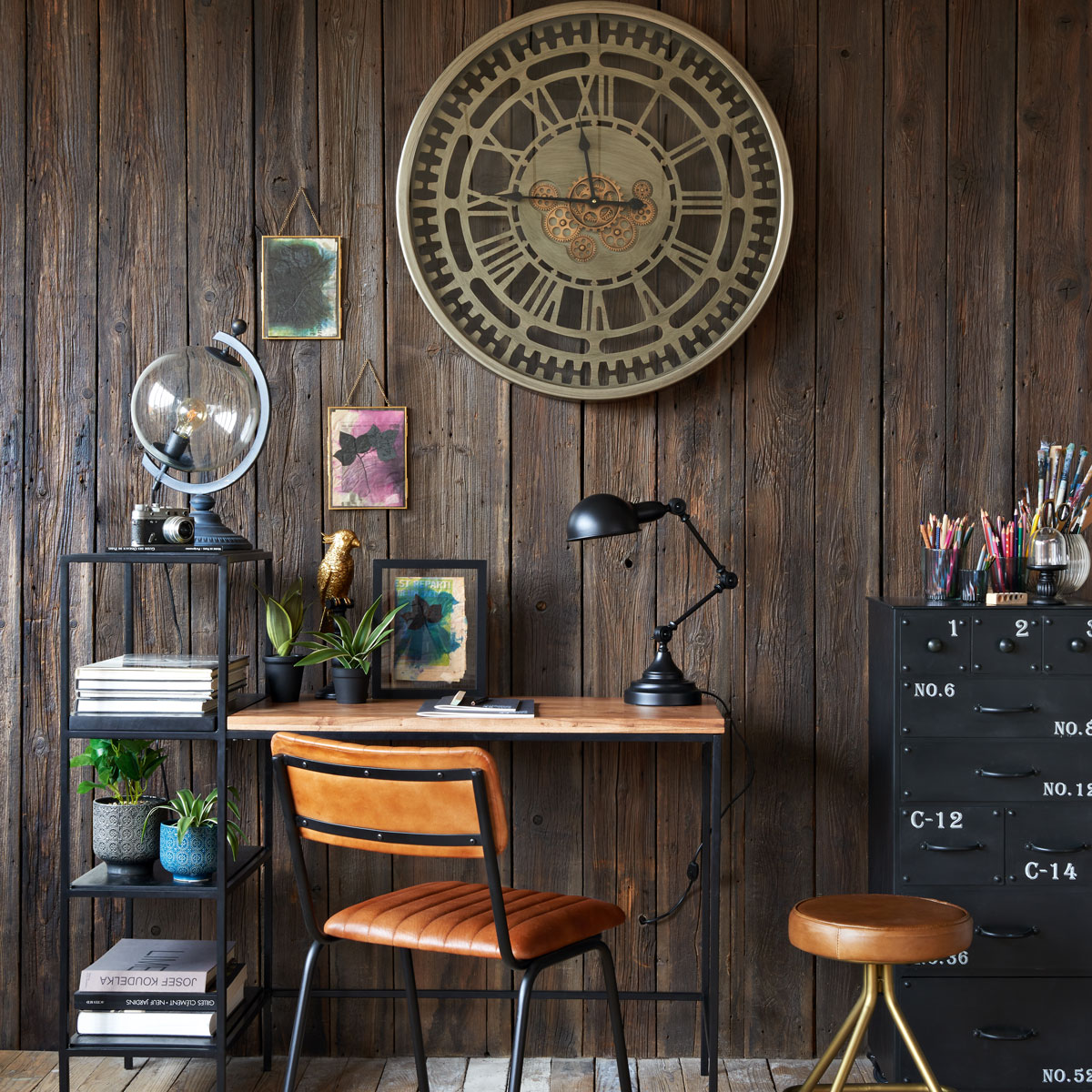 Cadeira Dario Camel Couro Natural