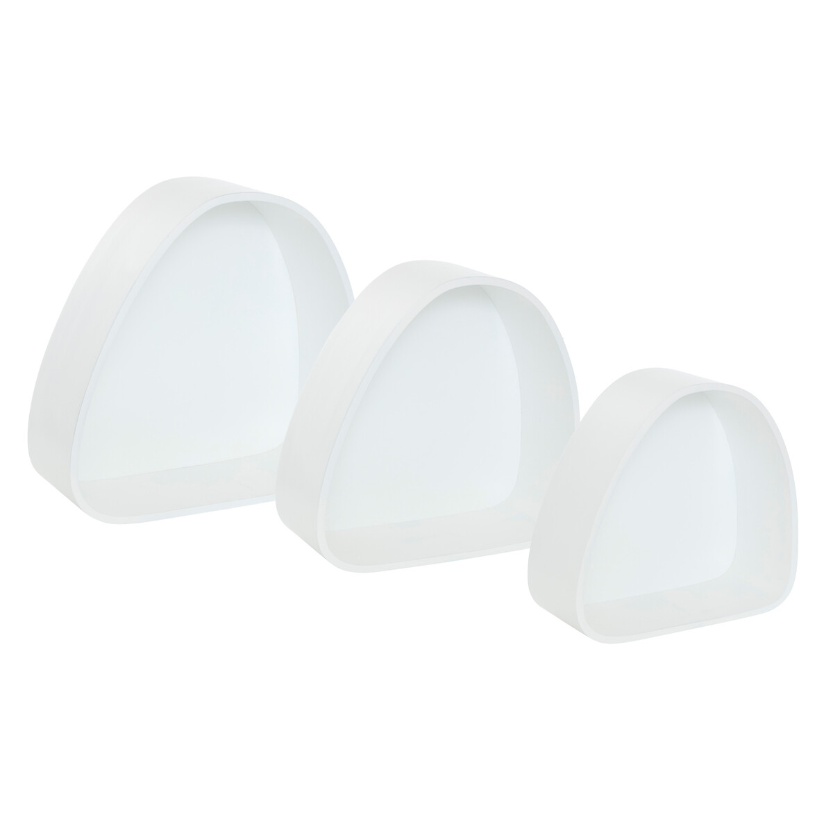 Conjunto 3 prateleiras SIEN mdf branco