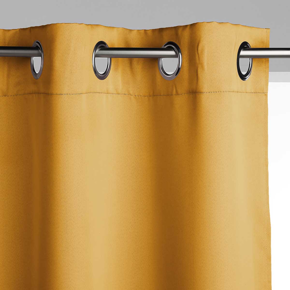 Cortina opaca ocre 140x260cm
