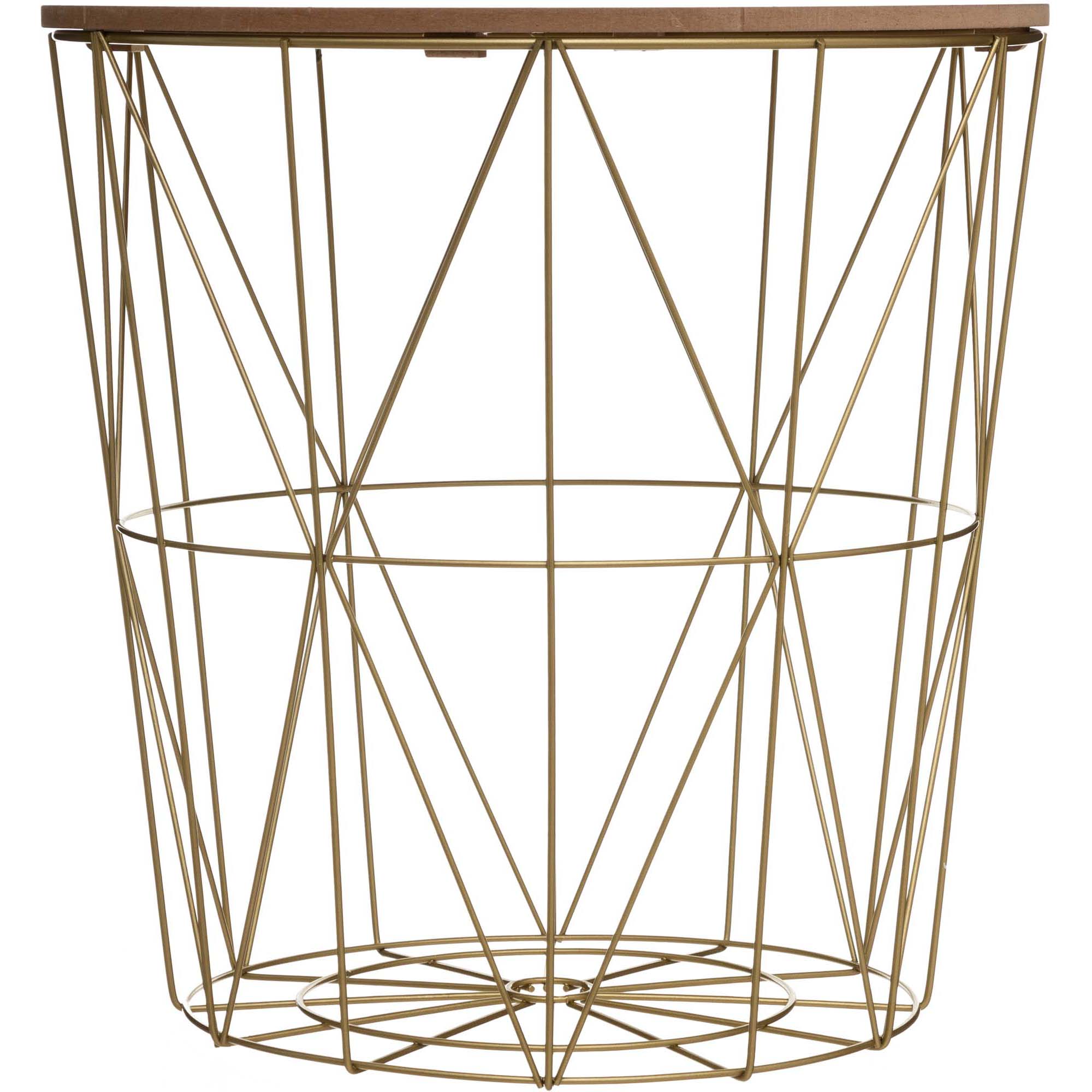 Mesa de apoio KUMI dourada 41cm