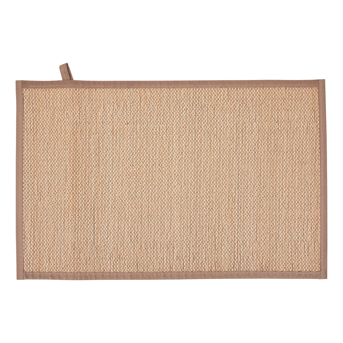 Tapete wc STEMY bege em bambu 50x80cm