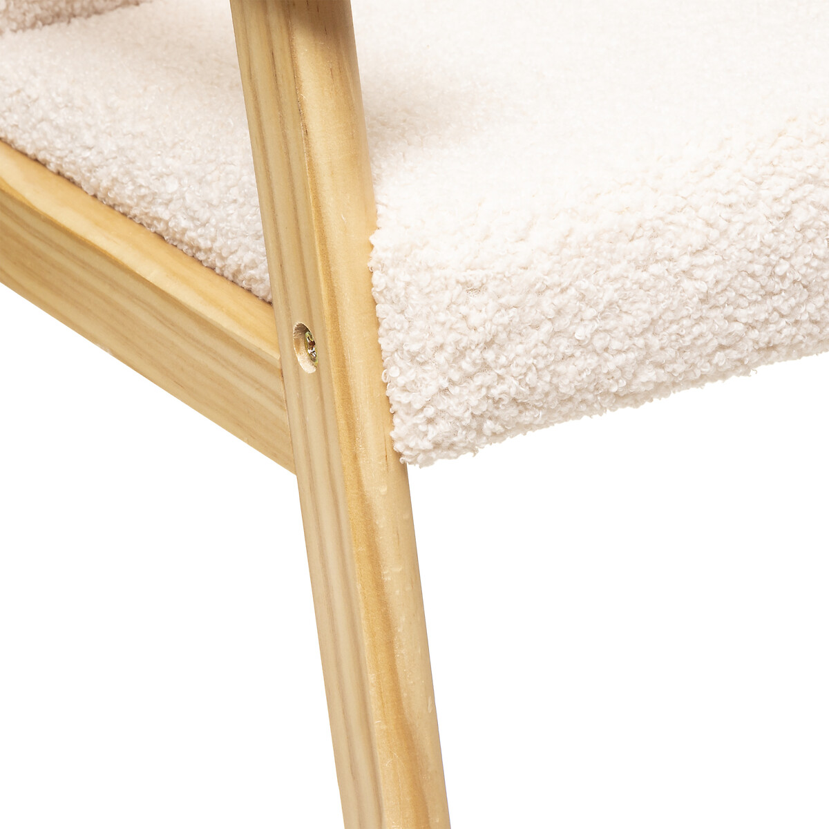 Poltrona BASILE boucl&eacute; cru