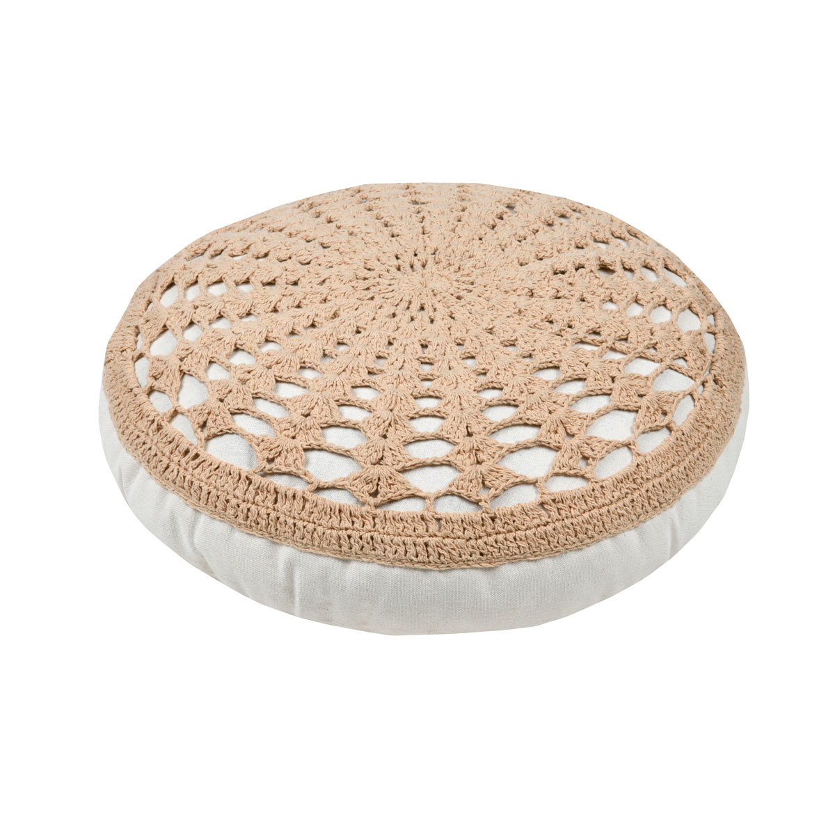 Almofada de ch&atilde;o MEKONG natural em algod&atilde;o 45cm