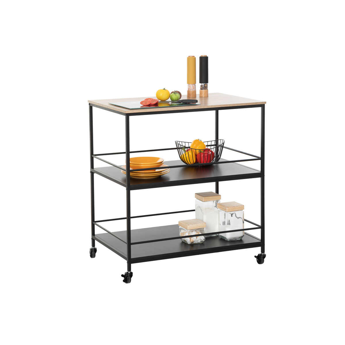 Móvel de apoio ALIAJ com 3 níveis,  Móvel de apoio ALIAJ com 3 níveis