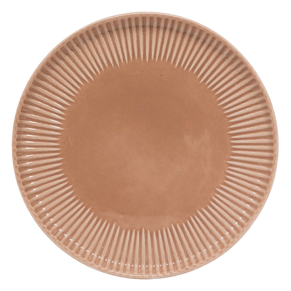 Prato de sobremesa CHLOE castanho 20cm