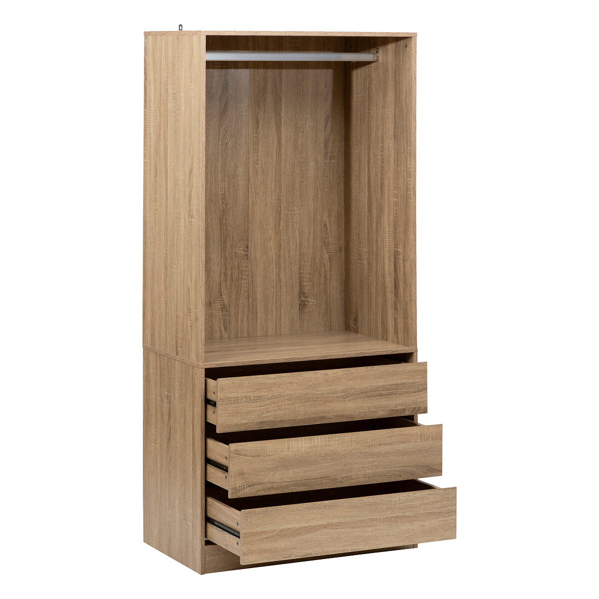 Roupeiro com 3 gavetas em mdf DOLO,  Roupeiro com 3 gavetas em mdf DOLO