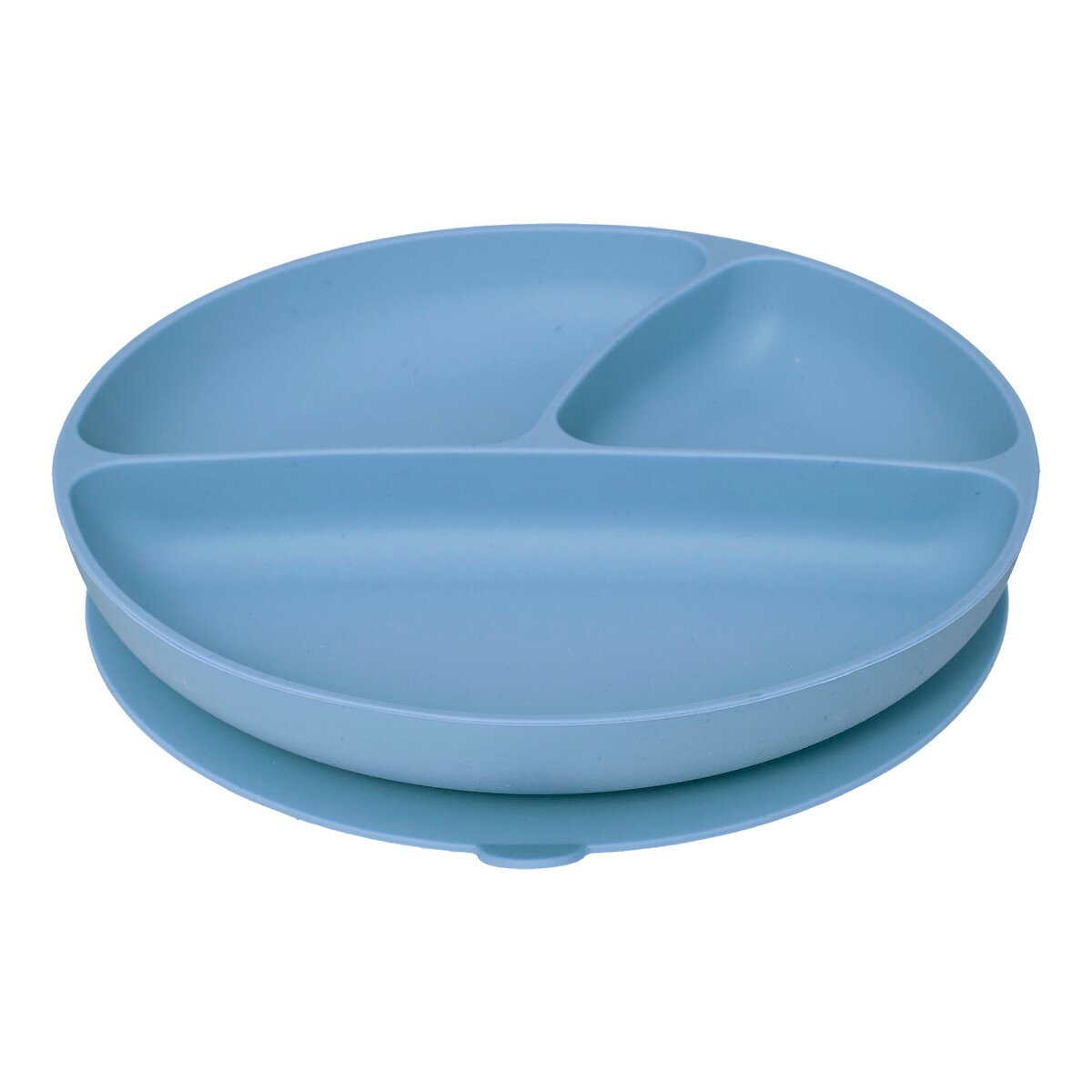 Conjunto De 4 Peças De Refeição Azul Em Silicone,  Conjunto De 4 Peças De Refeição Azul Em Silicone