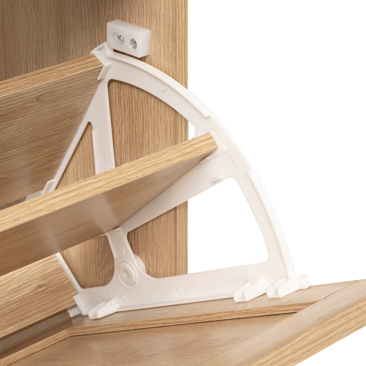 Sapateira com 3 gavetas bege 113cm