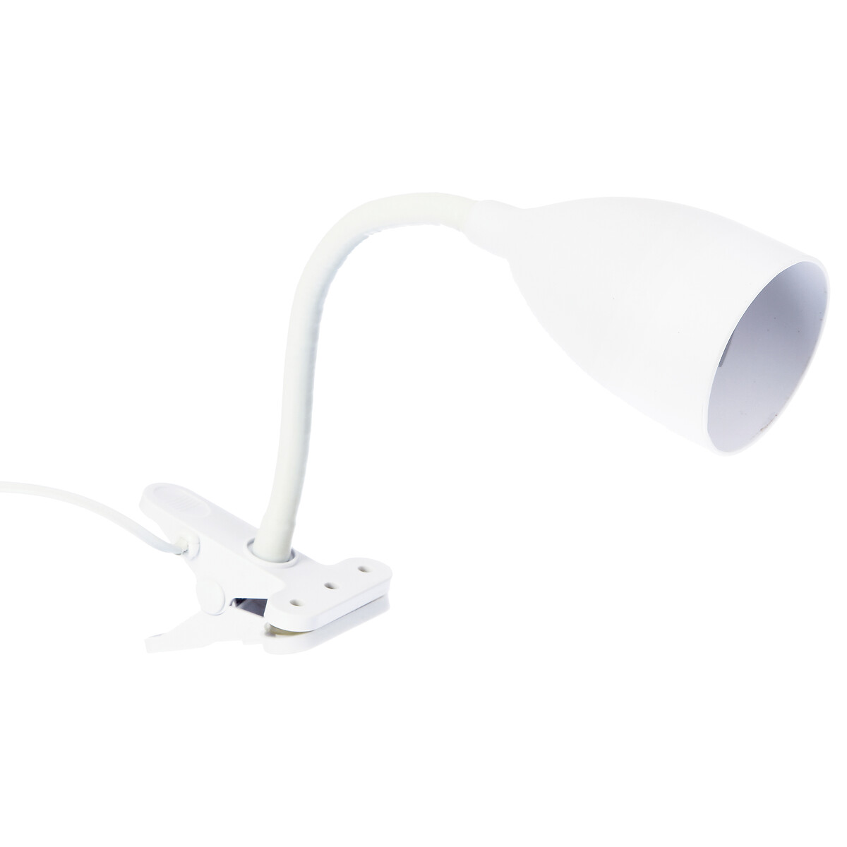 Candeeiro de mesa SILY branco em silicone com pin&ccedil;a