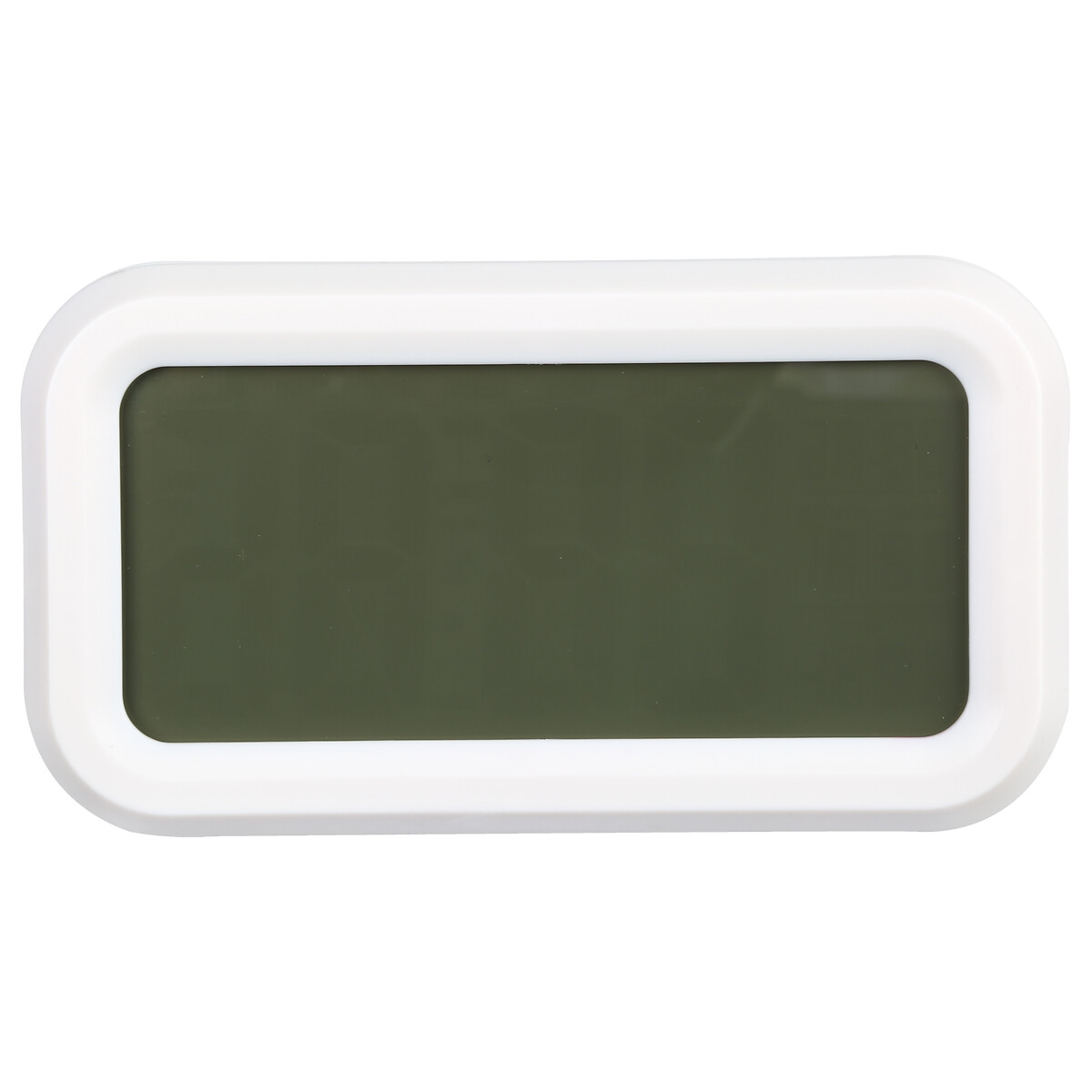 Rel&oacute;gio despertador digital branco 10,6x4,9x13,9cm