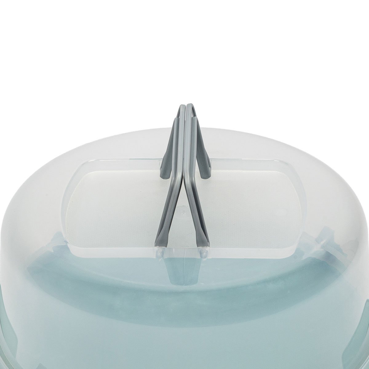 Boleira azul com tampa para transporte 36cm