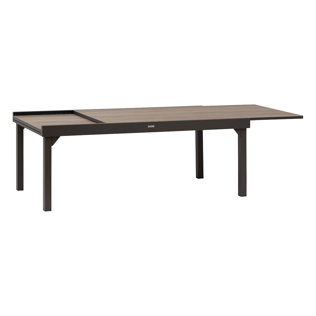 Mesa extens&iacute;vel PIAZZA tonka em alum&iacute;nio 200-320cm