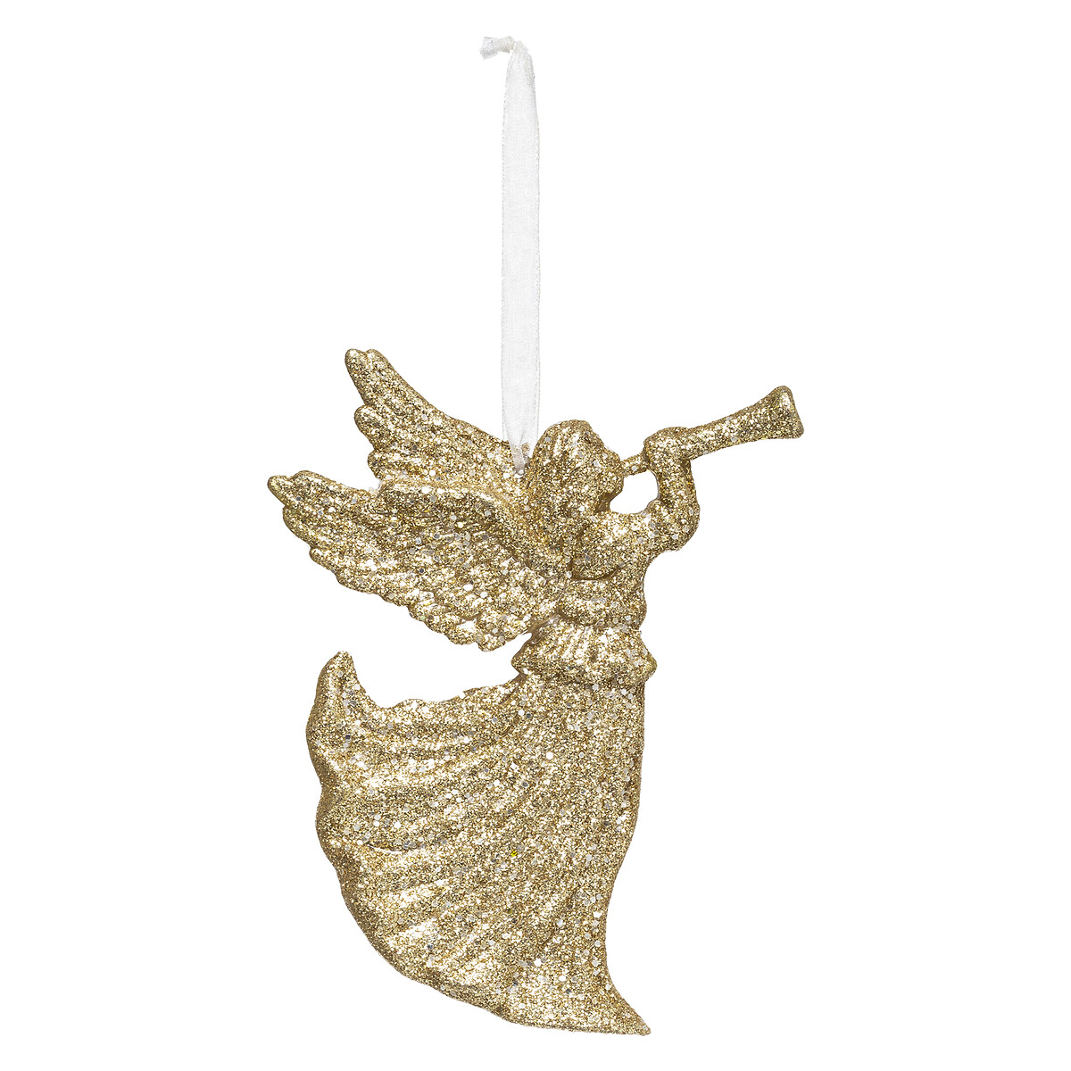 Anjo dourado com glitter