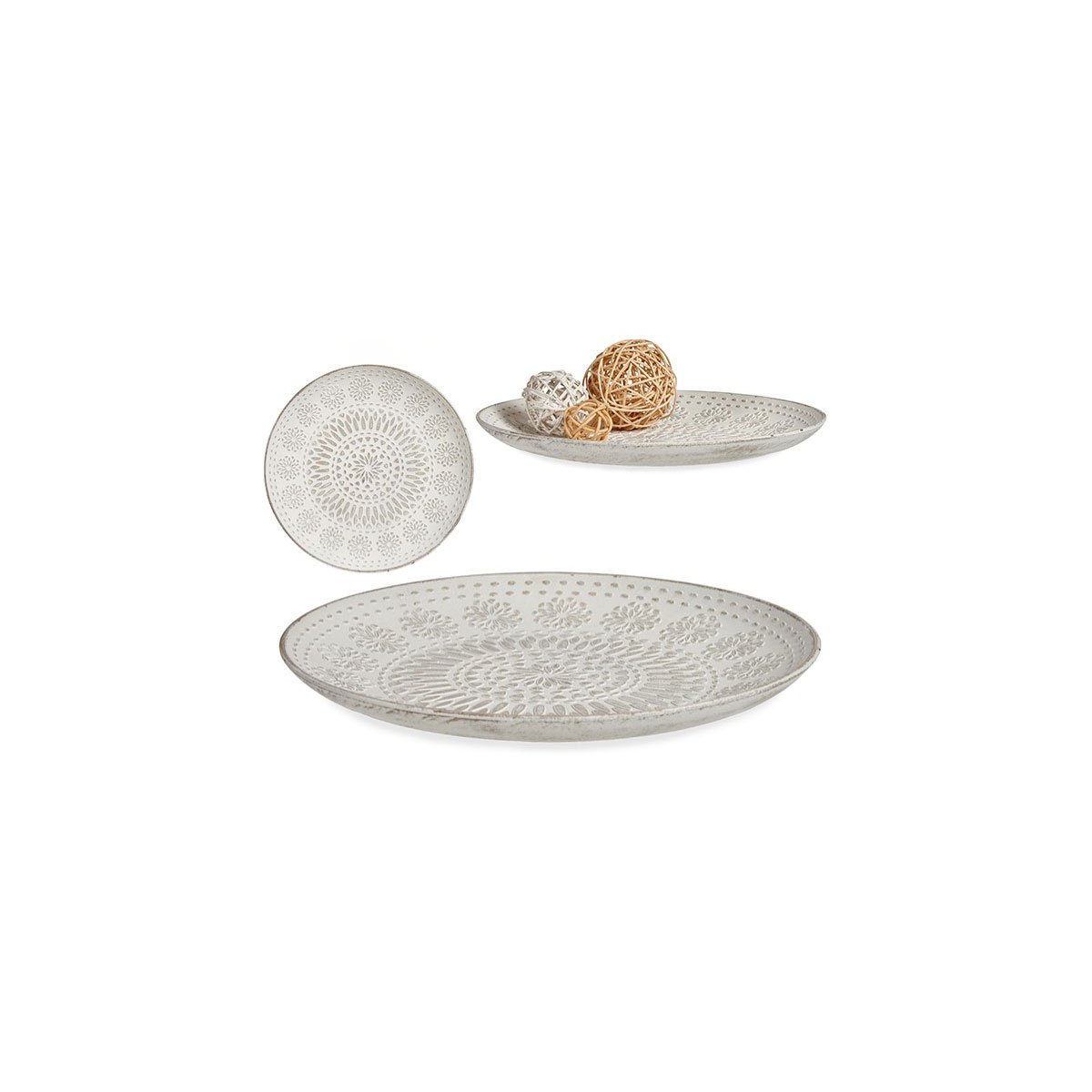 Centro de mesa branco em mdf