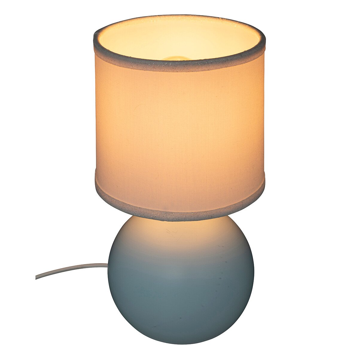 Candeeiro de mesa pérola azul