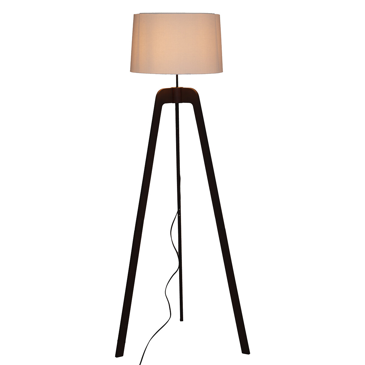 Candeeiro de pé Ori Castanho Escuro Em Bambu E Metal