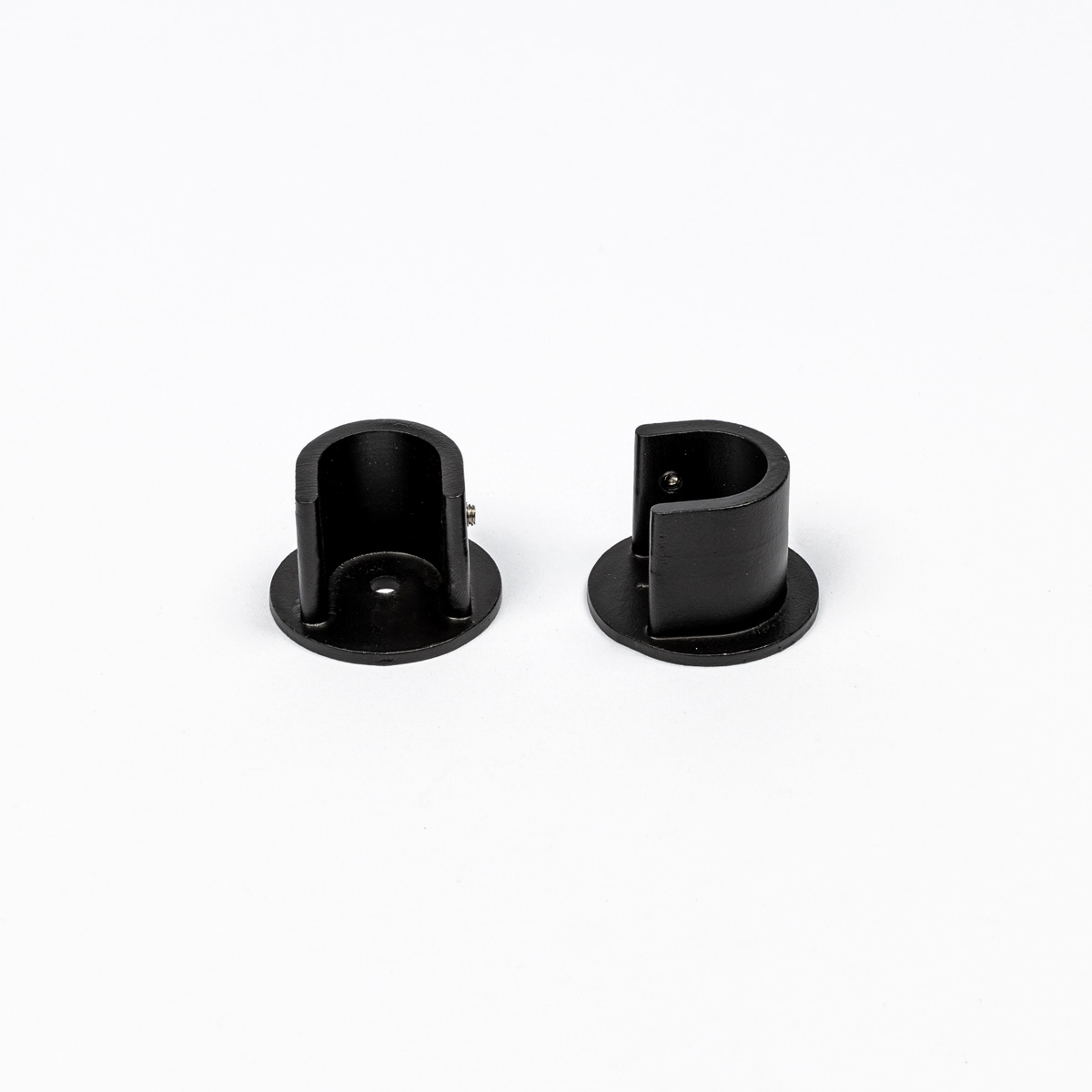 Conjunto 2 suportes mural preto mate