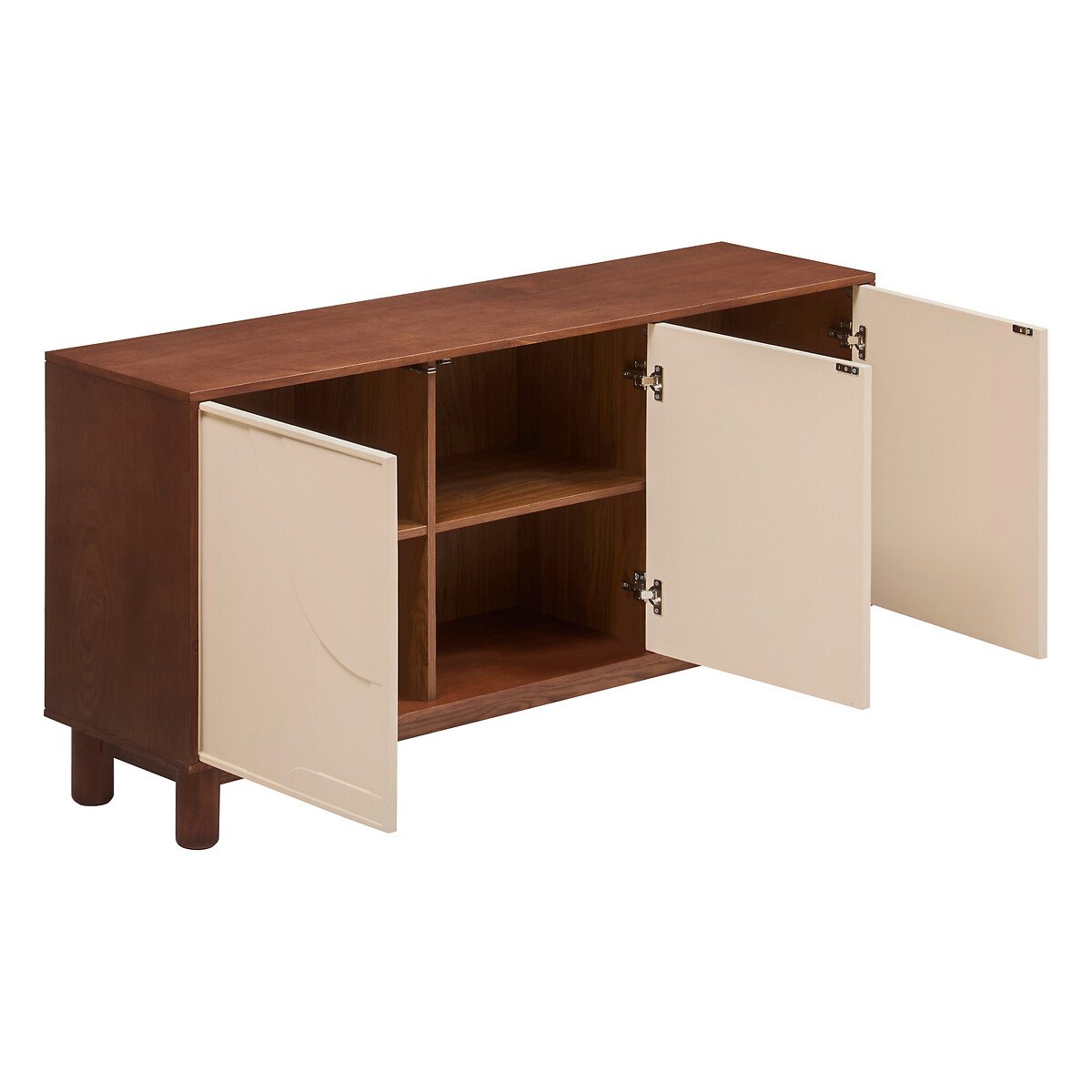Aparador JILANI com 3 portas castanho