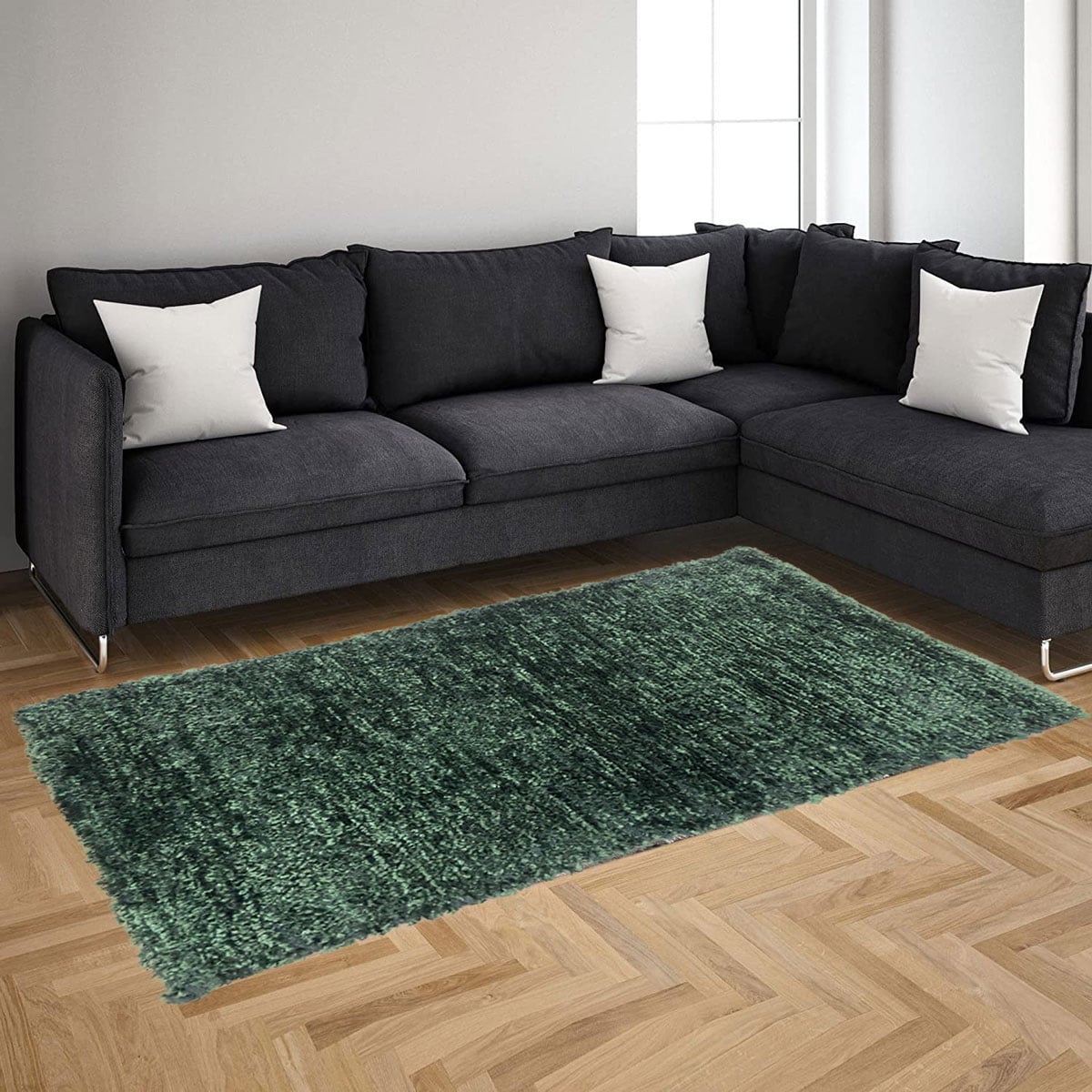 Tapete LUX verde escuro 140x190cm