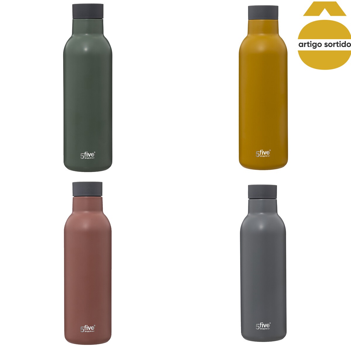 Garrafa t&eacute;rmica em inox 0,45l