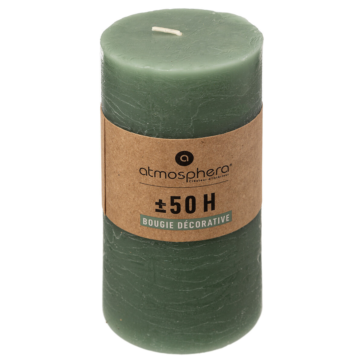 Vela PILAR olia verde celadon 14cm