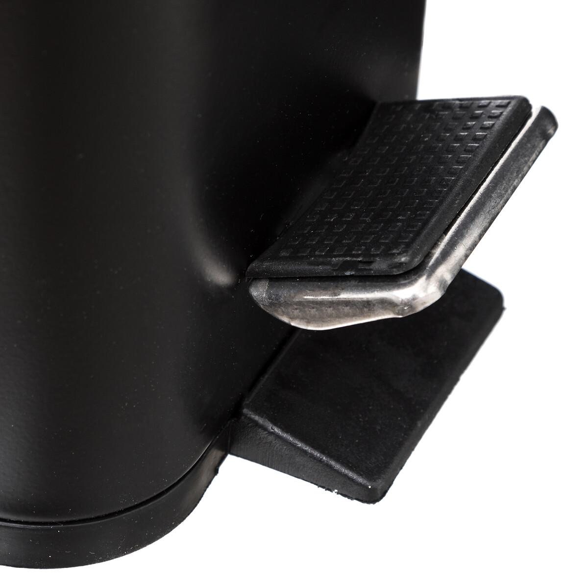 Balde wc retangular preto 5l