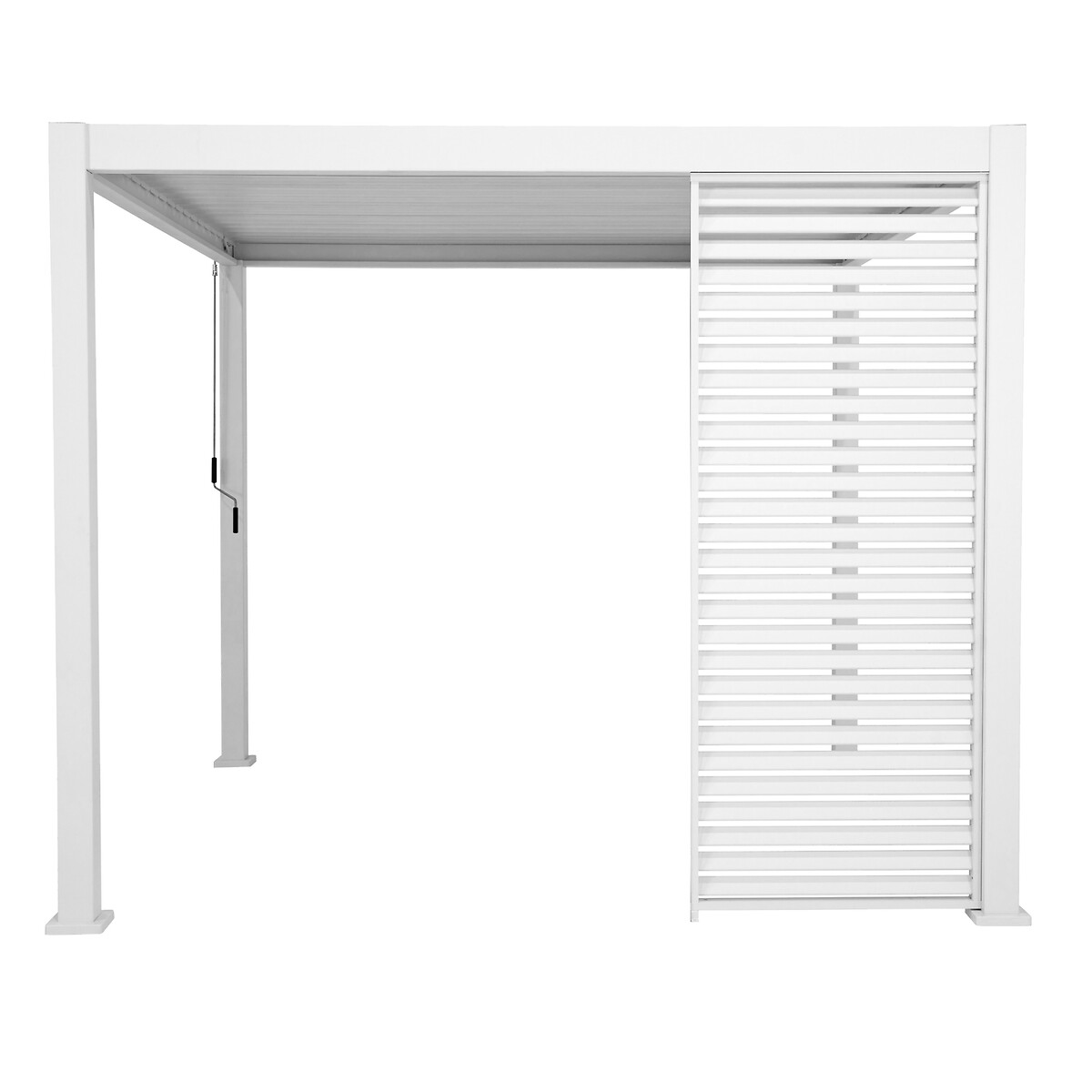 Persiana para p&eacute;rgola EVORA branca 3,6m