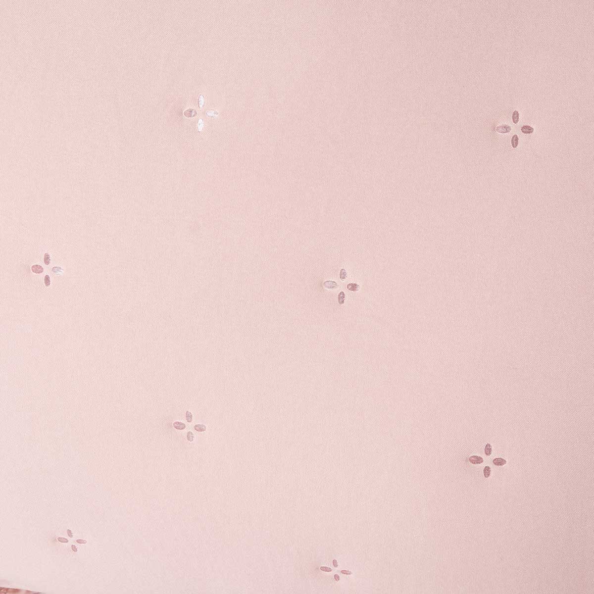 Almofada AMALFI rosa com renda 45x60cm