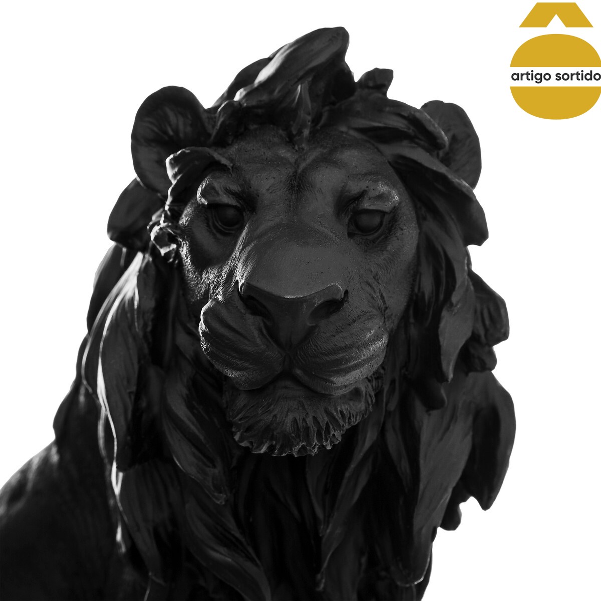 Estátua decorativa leão em resina,  Estátua decorativa leão em resina