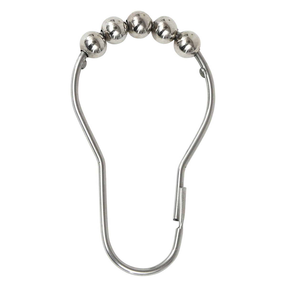 Conjunto de 12 argolas para duche em a&ccedil;o inoxid&aacute;vel