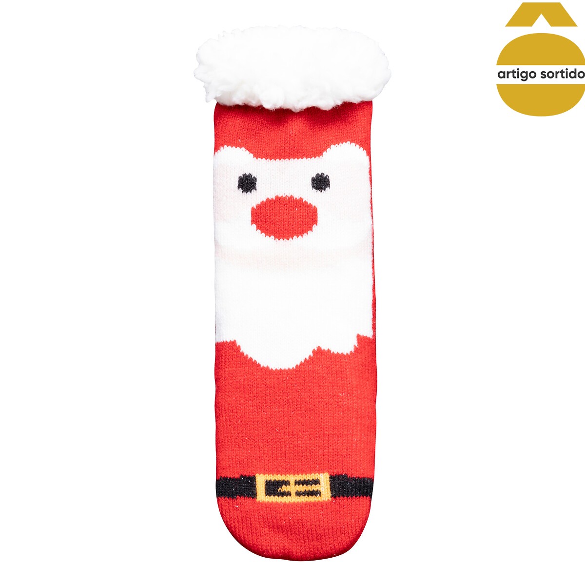 Meias com figuras natal&iacute;cias para crian&ccedil;a
