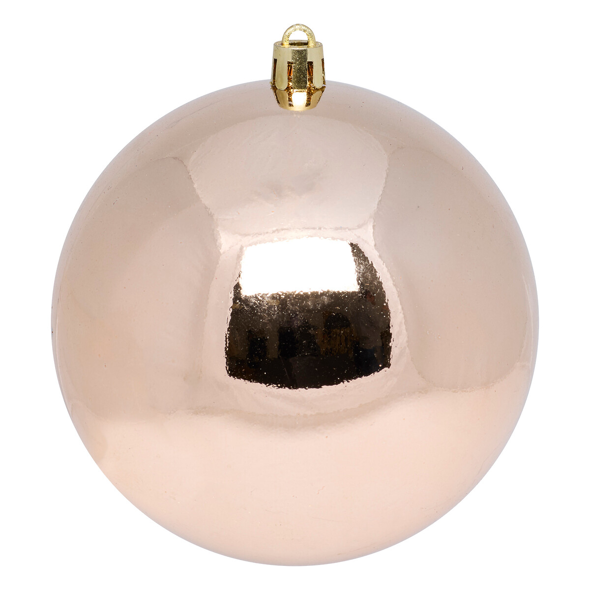 Conjunto 4 bolas de natal champanhe 10cm