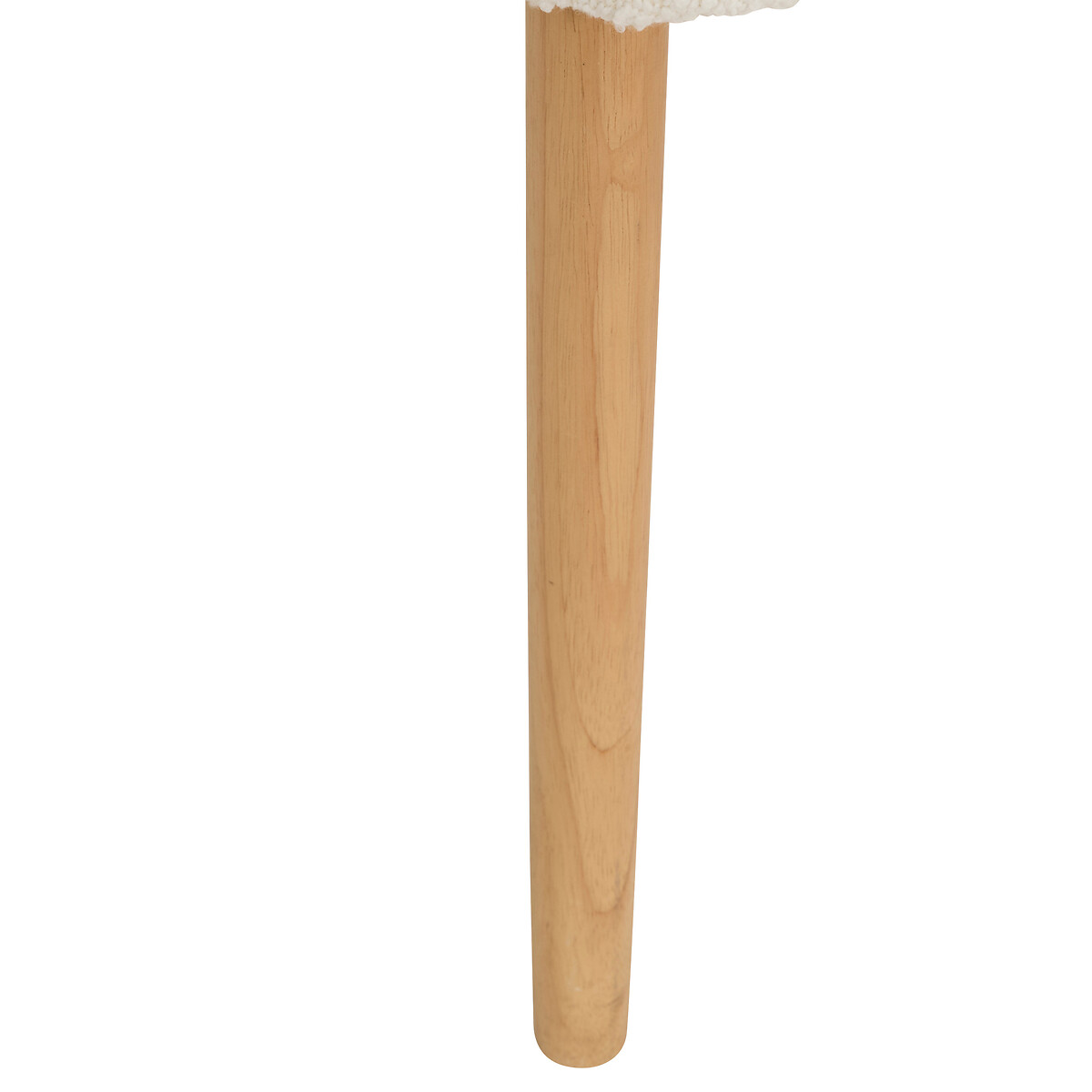 Cadeira SARI branca com tecido boucl&eacute; 56x71cm