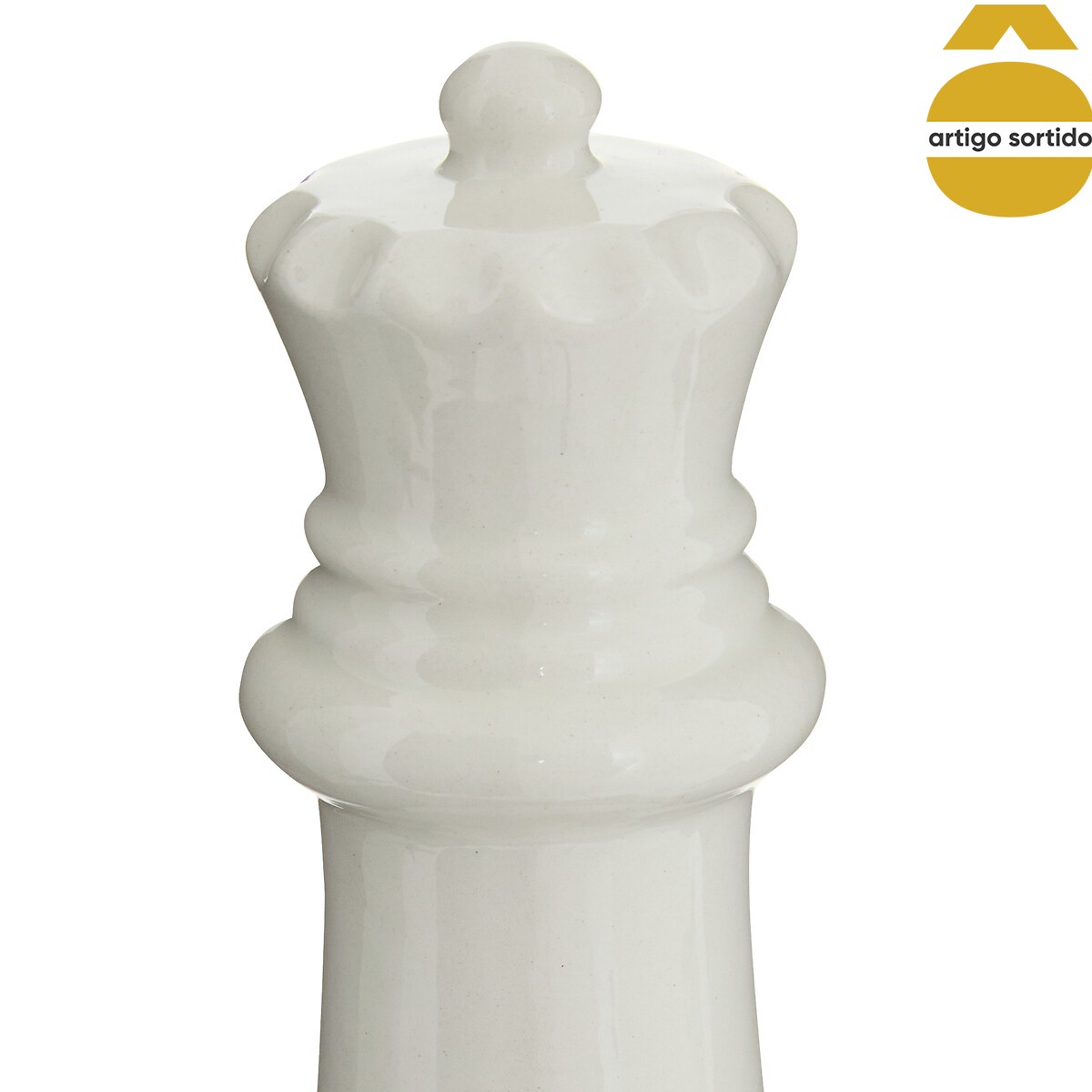 Figura decorativa xadrez multicolor 15cm