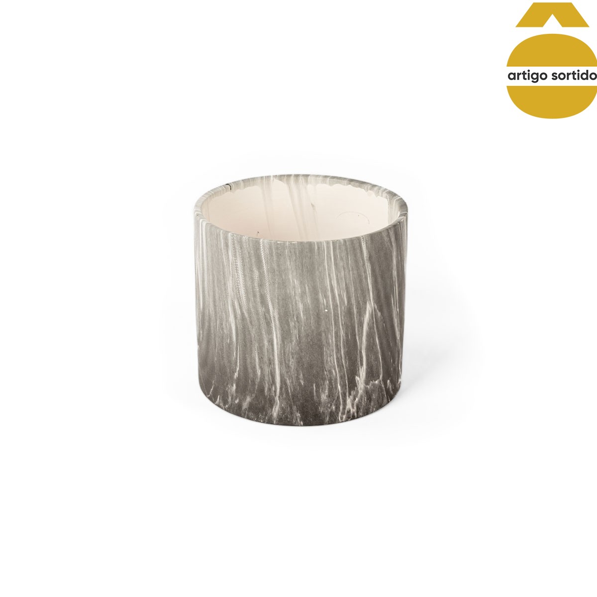 Jarra de cerâmica efeito mármore 13,4cm,  Jarra de cerâmica efeito mármore 13,4cm