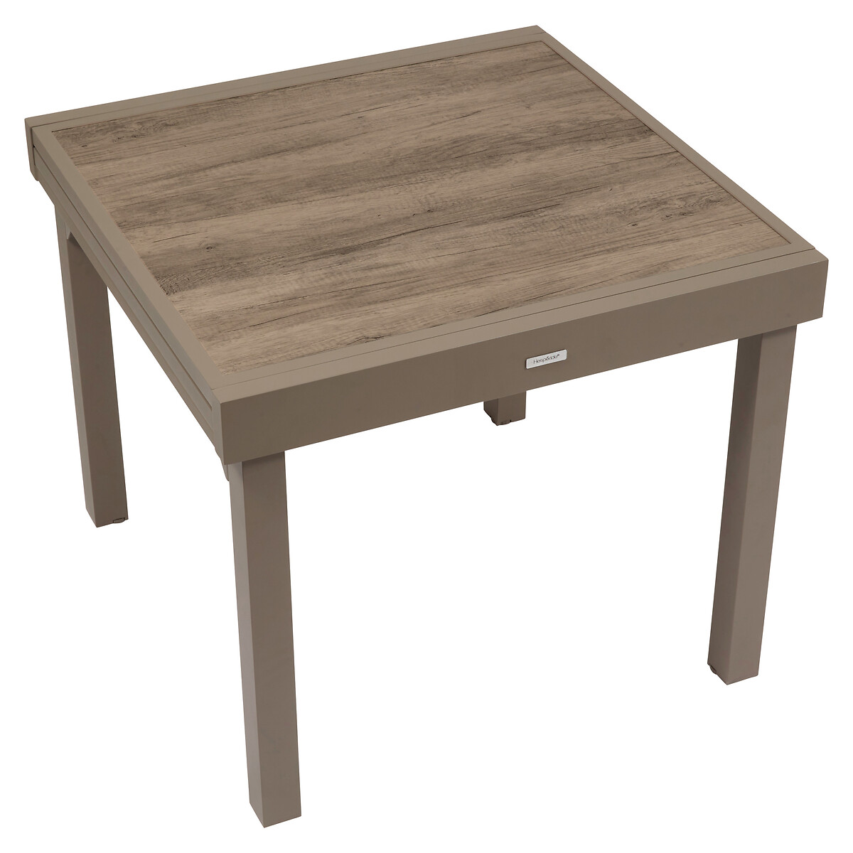 Mesa extens&iacute;vel PIAZZA truffe/caf&eacute;