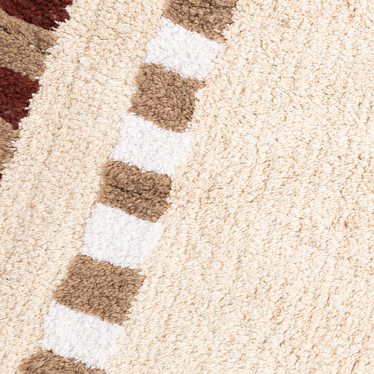 Tapete wc FLORENCE bege de algod&atilde;o 50x80cm